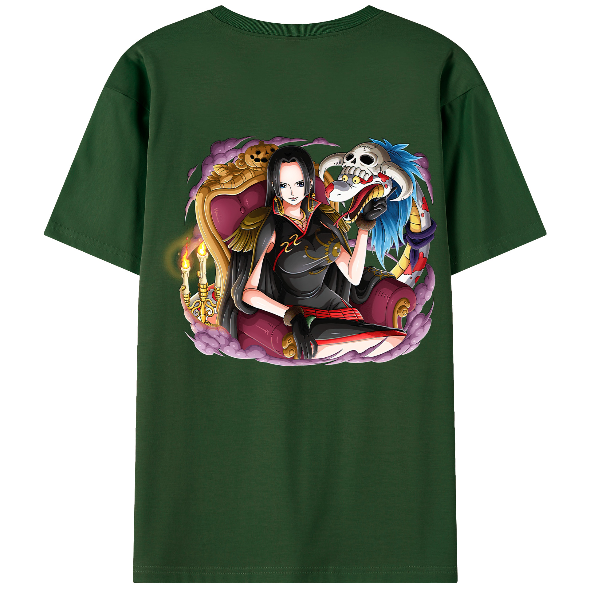 ワンピース ボア・ハンコック ONE PIECE Boa·Hancock 綿100％半袖Tシャツ（背面プリント）
